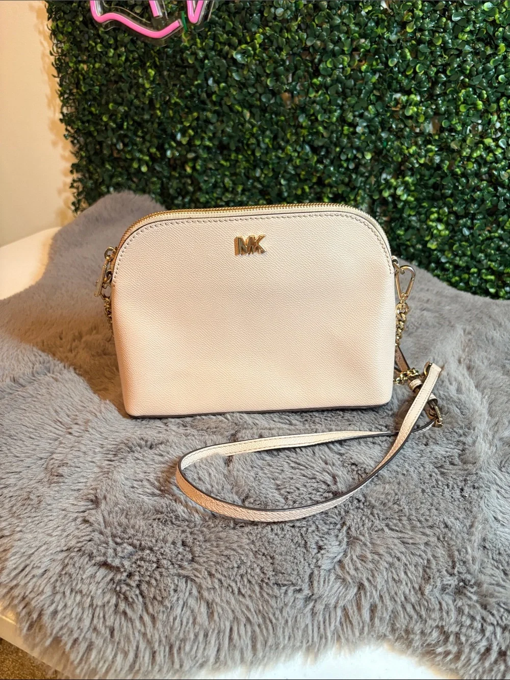 Michael Kors Cream Pink Crossbody Bag